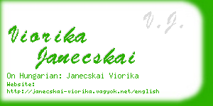 viorika janecskai business card